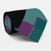 Cravate Pourpre et Teal (Roulé)