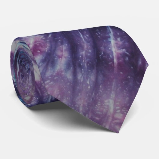 Cravate pourpre et turquoise (Roulé)