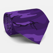 Cravate pourpre foncée de camouflage (Roulé)