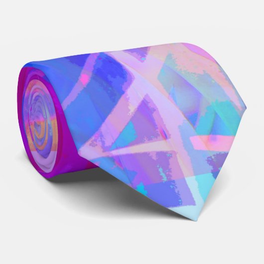 Cravate pourpre magenta d'impression d'abrégé sur (Roulé)