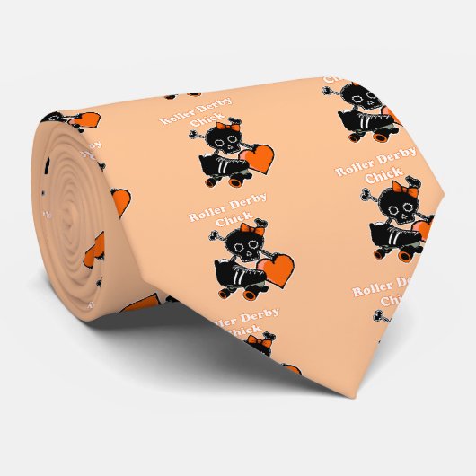 Cravate Poussette à rouleaux Derby (orange) (Roulé)