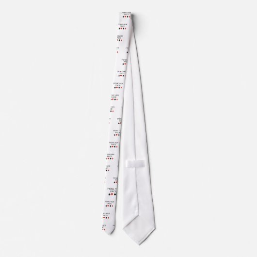 Cravate poussez son T-shirt de visage (Dos)