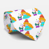 Cravate "Poussière Laitière" Mignonne Drôle Cartoon Magiqu (Roulé)