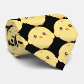 Cravate Poussin jaune mignon (Roulé)