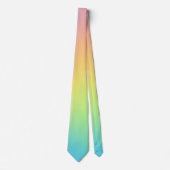 Cravate Pretty Pastel Rainbow Gradient Wedding Neck Tie (Devant)