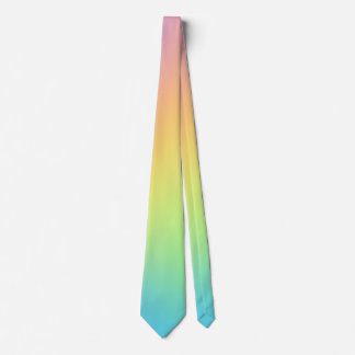 Cravate Pretty Pastel Rainbow Gradient Wedding Neck Tie