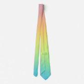 Cravate Pretty Pastel Rainbow Gradient Wedding Neck Tie (Dos)