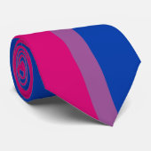Cravate Pride bisexuelle (Bi Drapeau) (Roulé)