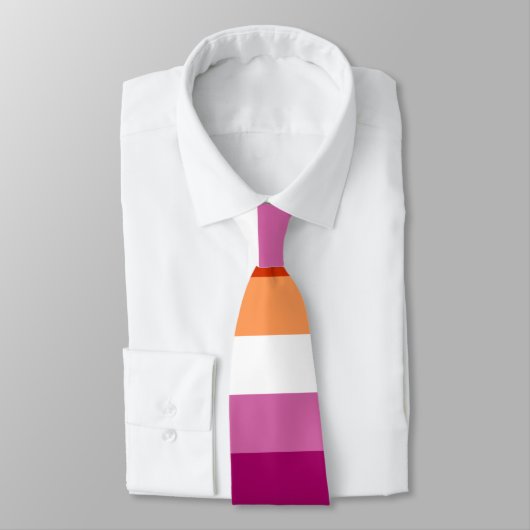 Cravate Pride lesbienne (Attaché)