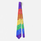 Cravate Pride LGBTQA+ arc-en-ciel (Devant)