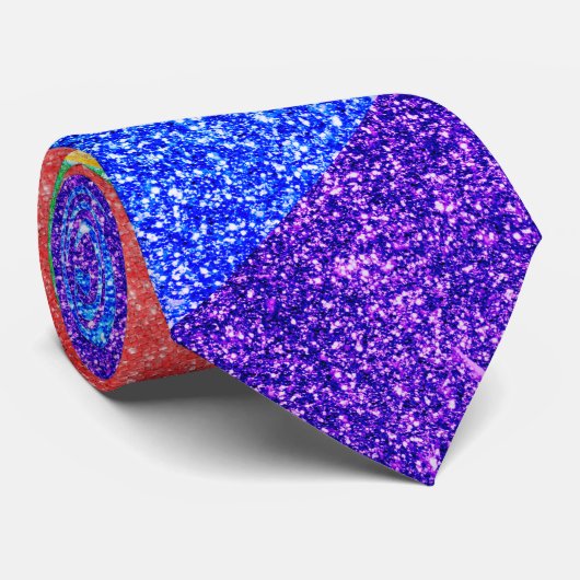 Cravate Pride LGBTQA+ arc-en-ciel (Roulé)