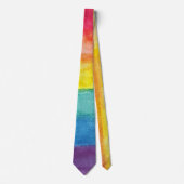 Cravate Pride LGTBI colors rainbow (Devant)