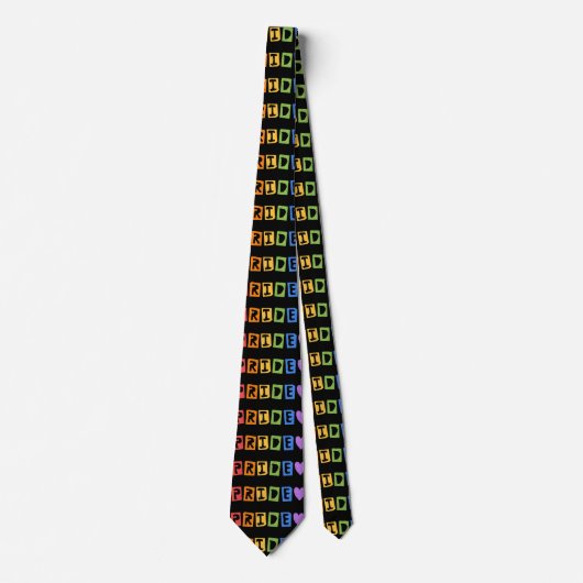 Cravate Pride Typography Neck Tie (Devant)