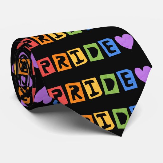 Cravate Pride Typography Neck Tie (Roulé)