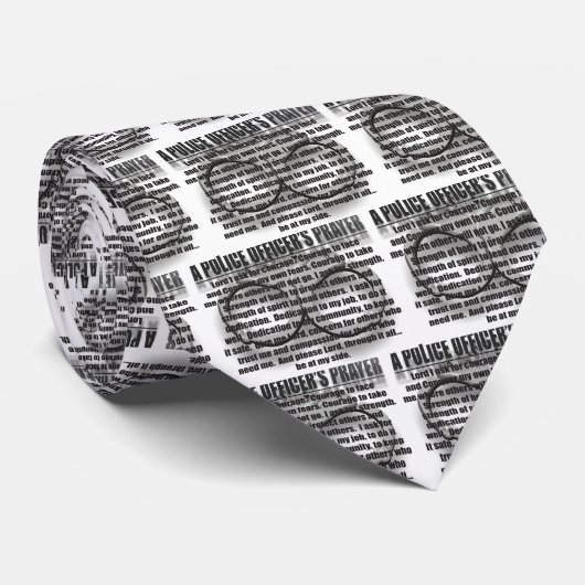 CRAVATE PRIÈRE DE POLICIERS (Roulé)