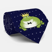 Cravate Prince de grenouille| Fairy Tale Mariage Royal Gro (Roulé)