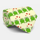 Cravate Princesse de grenouille et prince de grenouille, (Roulé)
