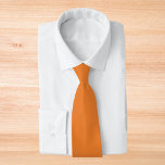Cravate Princeton orange uni<br><div class="desc">Princeton orange uni</div>