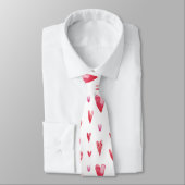 Cravate Printed Monogram Valentine's Day Hearts Necktie (Attaché)