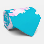 Cravate Printemps Fleur de cerisier japonais Motif (Roulé)