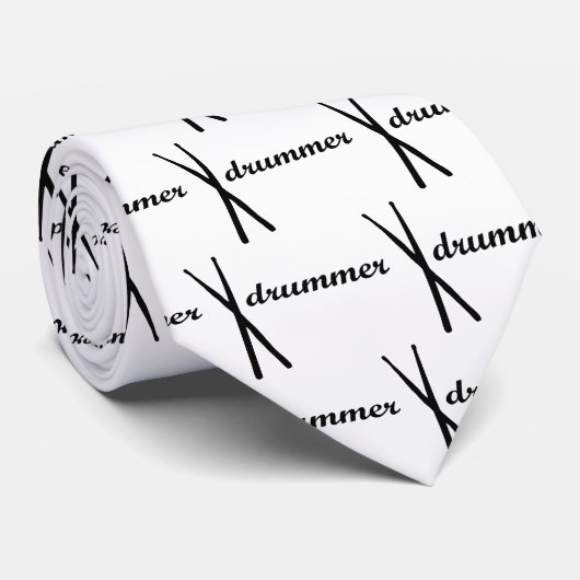 Cravate Produits de batteur ! (Roulé)