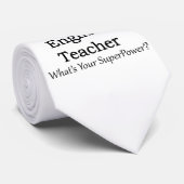 Cravate Professeur d'Anglais (Roulé)