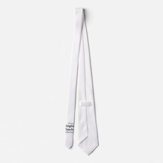 Cravate Professeur d'Anglais (Dos)
