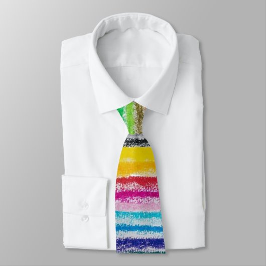 Cravate Professeur d'art, Phuilage Pastel (Attaché)