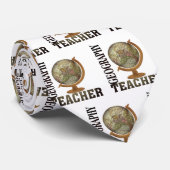 Cravate Professeur de géographie du monde (Roulé)