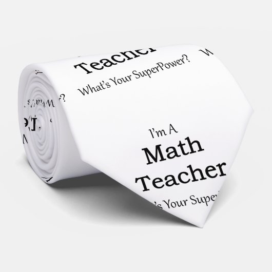 Cravate Professeur de maths (Roulé)