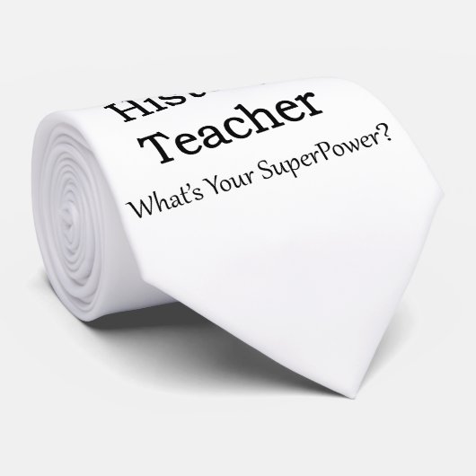 Cravate Professeur d'histoire (Roulé)