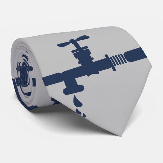 Cravate Profession de plomberie papa Cadeau (Roulé)