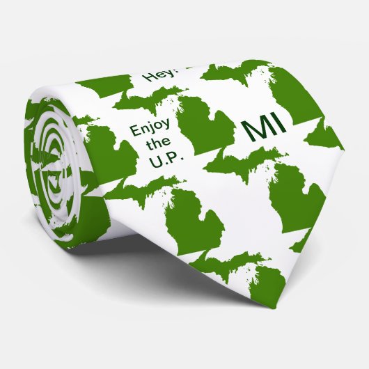 Cravate Profitez du U.P. Michigan avec Da Yoopers (Roulé)