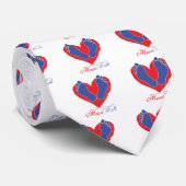 Cravate Promenade de coeur (Roulé)