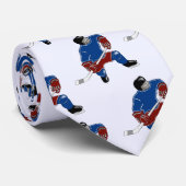 Cravate Promenade de joueurs de hockey de glace sur l'eau (Roulé)