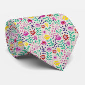 Cravate Protea Floral Block Imprimer Lampes Millefleur (Roulé)