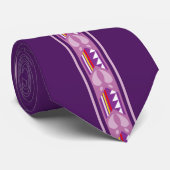 Cravate Protéger Le Peuple (Violet) (Roulé)