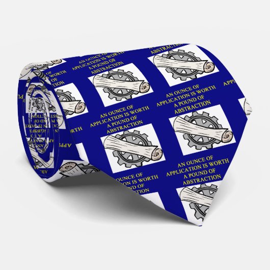 Cravate Proverbe d'INGÉNIERIE (Roulé)