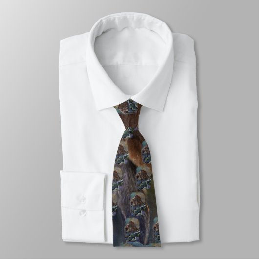 Cravate Prowling Cougar Mountain Lion Art Design (Attaché)