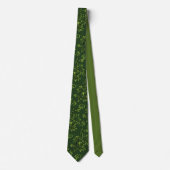 Cravate Prunellier vert foncé  (Devant)