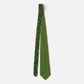 Cravate Prunellier vert foncé  (Dos)