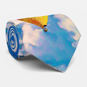 Cravate Psychédélic Abstract Flying Hot Air Balloon (Roulé)