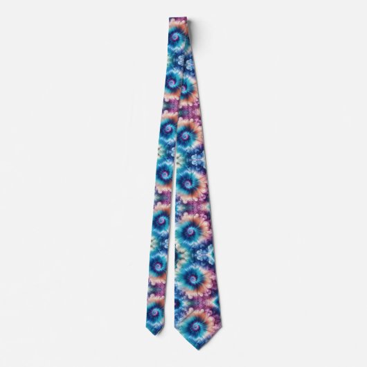 Cravate Psychedelic Tie-Dye Pattern (Dos)