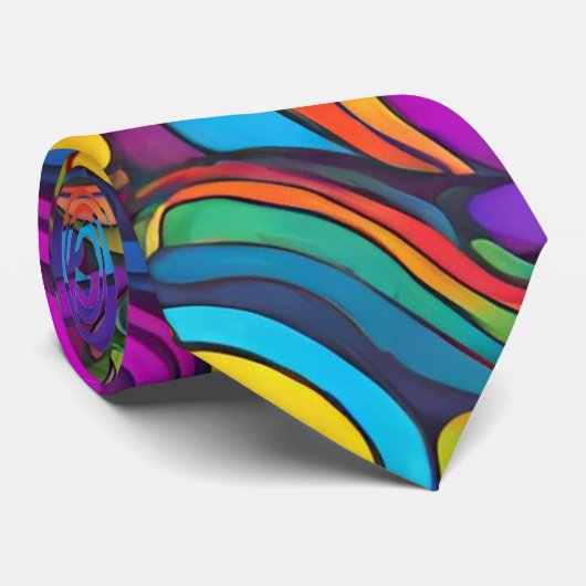 Cravate Psychédélique (Roulé)