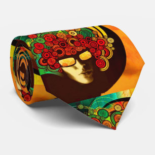 cravate psychédélique d'art de bruit