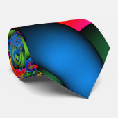 Cravate psychédélique de hippie (Roulé)