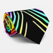 Cravate psychédélique de puissance de satin de (Roulé)