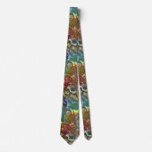 Cravate Psychédélique Soixante-Seize Hippy 60s Neckties Cr (Devant)