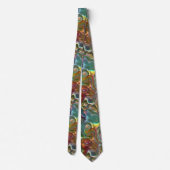 Cravate Psychédélique Soixante-Seize Hippy 60s Neckties Cr (Dos)