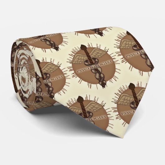 Cravate Psychologue Caducée  (Roulé)